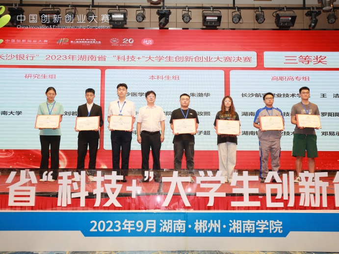 我院学生参加湖南省“科技＋”大学生创新创业大赛获奖